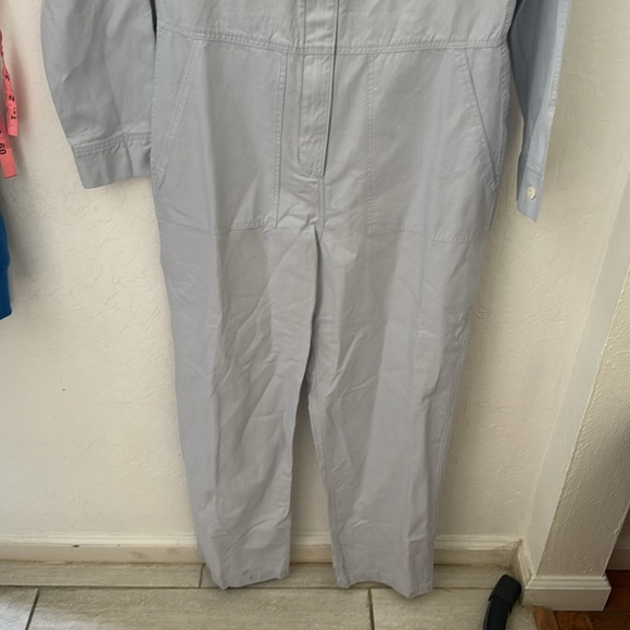Outerknown Station Jumpsuit Blue Gray Zip Front Playsuit Small - Picture 4 of 5